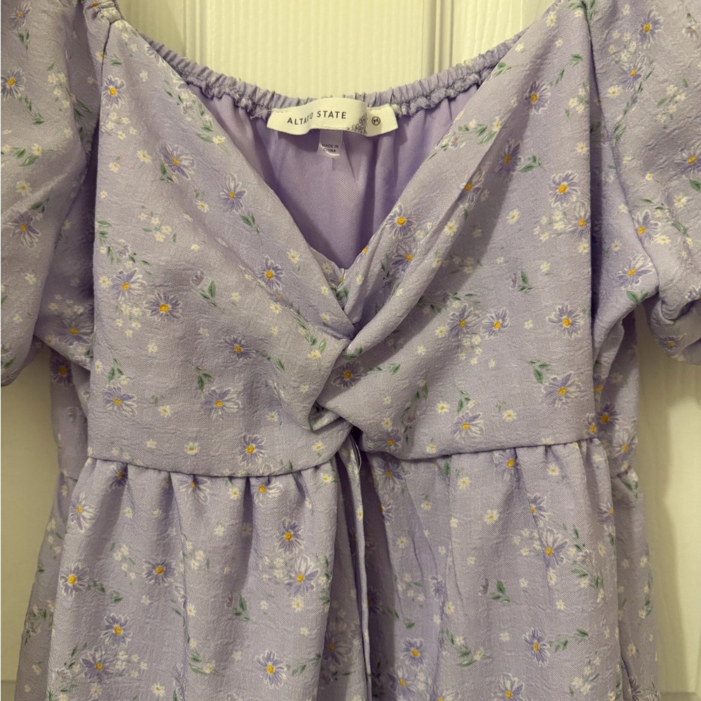 Altard state Lilac Floral Wrap Dress